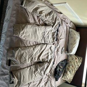 Tan puff pants size small